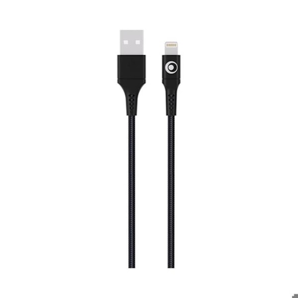 Ladekabel og USB-A/Lightning Overførsel 2.4A FastCharge 12W 1.2m BigBen Connected Sort Svart