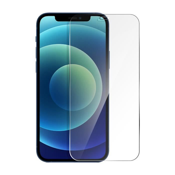 Suojakalvo - X-One - iPhone 12 / 12 Pro - 9H Karkaistu Lasi - Iskunkestävä - Kirkas Valkoinen Vit