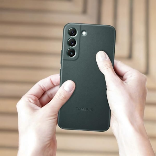Samsung Galaxy S22 Plus nahkakotelo Alkuperäinen Samsung-sarjan nahkasuoja - vihreä