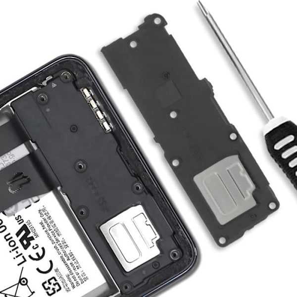 AVIZAR Vaihtoulkoinen kaiutin Samsung Galaxy A53 5G:lle - Musta - Selkeä ja tarkka ääni Svart