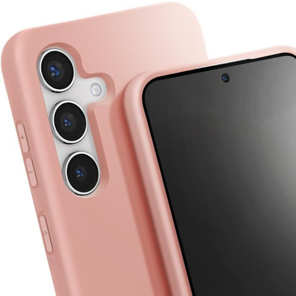 Halvstyvt sladdfodral till Samsung Galaxy S24 Plus Powder Pink Rosa