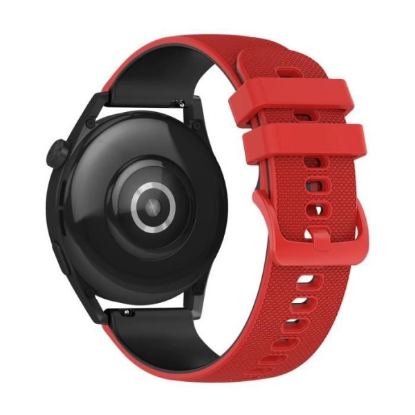 Rem för Huawei Watch GT3 46mm BiColor Textured Silikon Röd / Svart
