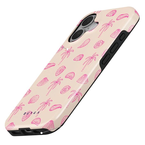 Coque MagSafe for iPhone 16 Plus Tyylikäs Ranta-kuvio Burga Monivärinen Svart