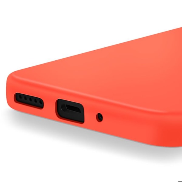 Coque för Xiaomi Redmi 14C Semi-hård Soft-touch Anti-spår Orange Orange