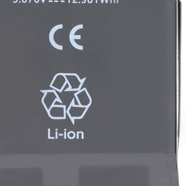 Batteri til iPhone 15 Li-Polymer 3.87V 3349mAh Diagnoserbar Sort Svart