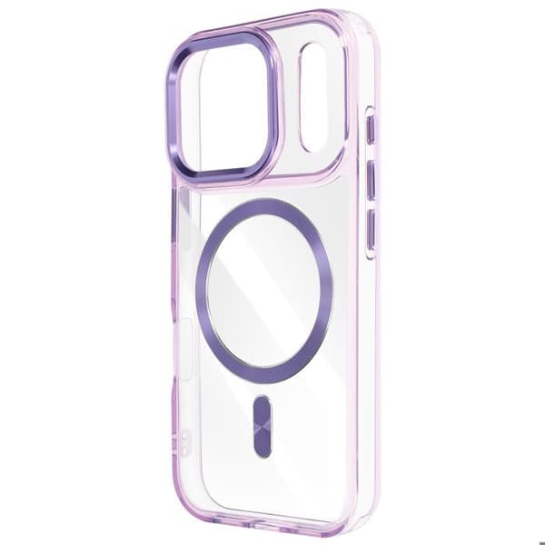 Cover til iPhone 17 Pro Max - AVIZAR - Krystal Farve - Violet - MagSafe - Optimal beskyttelse Lila