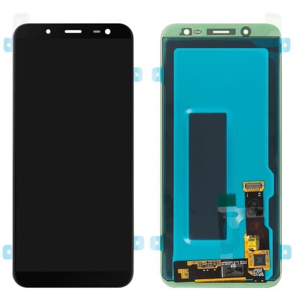 LCD-skærm - Samsung - Galaxy J6 2018 - Touch - Original - Sort svart