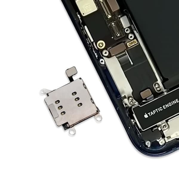 Ersättnings SIM-kortläsare för iPhone 12 Grå Grå