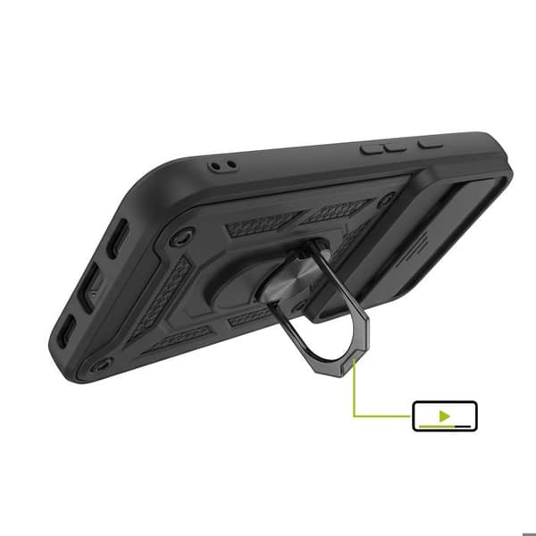 Cover til Pixel 11 / 11 Pro med skydelåg til kamera og magnetring Mayaxess Sort Svart