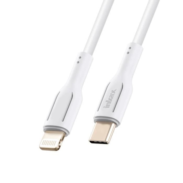 USB C till Lightning-kabel 27W Snabbladdning Inkax Vit Vit