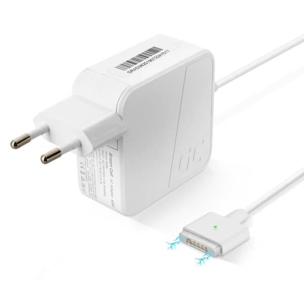 Netoplader - AVIZAR - MacBook Air 2. generation - MagSafe 2 - 45W - 1,9 m kabel Vit