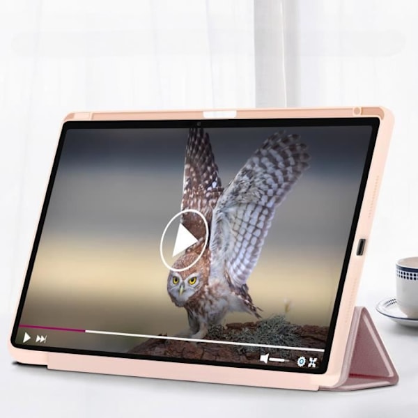 Fodral för iPad Pro 11 2024 - AVIZAR - Videostöd / Keyboard Sleep - Pulverrosa Rosa