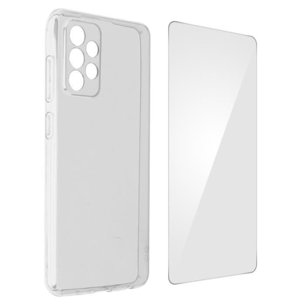 Skyddspaket - 4 SMARTS - Samsung Galaxy A72 - Härdat glas - Multifunktion - Stötsäker Transparent