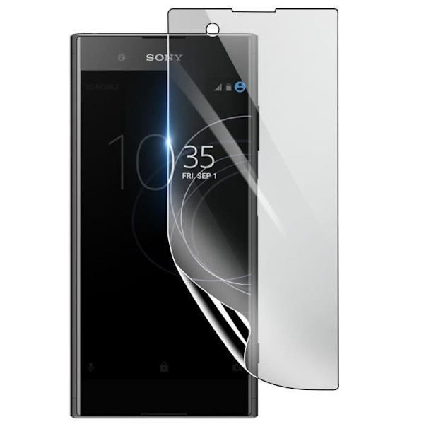 Näytönsuoja - 3MK - Sony Xperia XA1 Plus - Iskunkestävä Hydrogeeli - Läpinäkyvä - Naarmuuntumaton Transparent