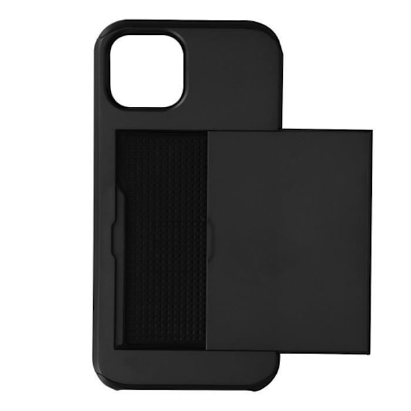 iPhone 13 Pro-fodral - AVIZAR - Defender Svart - Stötabsorberande - Skjutbart kortförvar - Elegant Svart