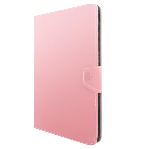 Tablettskydd - AVIZAR - Universell - Effekt av gammalt läder - Rosa - Video Stöd Ros