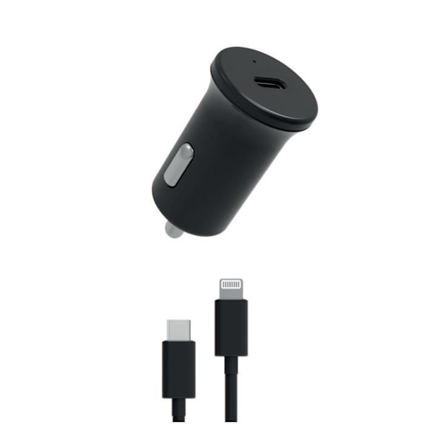 MYWAY PACK BILLADDARE PD 20W + USB-C LIGHTNING BLACK Svart