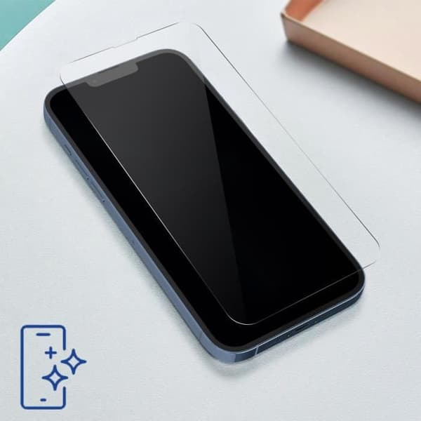 Skärmskydd - 3mk - iPhone 13 Pro Max - Flexibelt glas 7H - Anti-explosion - Installationskit Vit