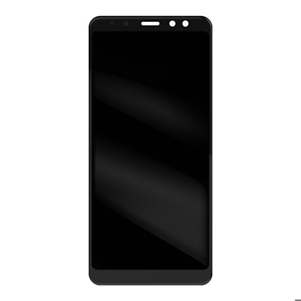 Komplet enhed til Samsung Galaxy A8 2018 LCD-skærm og berøringsglas sort Svart