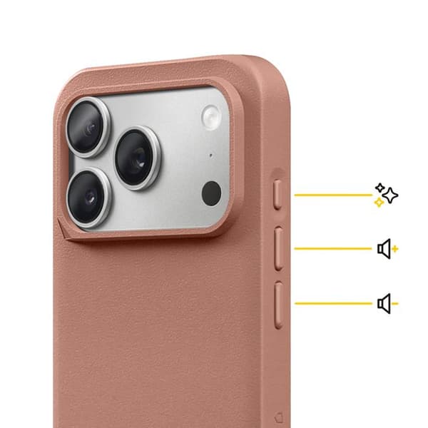 "Coque til iPhone 17 Pro Model SolidX Stødabsorberende 3.5 m certificeret MIL-STD 810G Rhinoshield Antik rosa" Ros