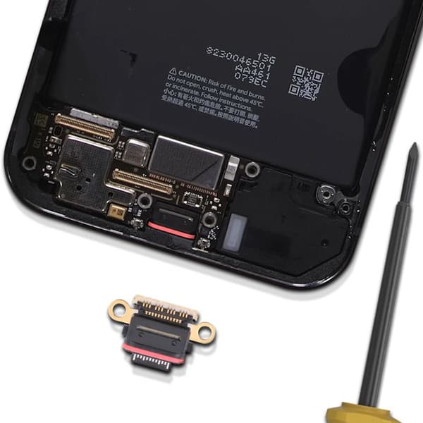 USB-C opladerstik - Google Pixel 9 - Sort - CE- og RoHS-kompatibel - Hurtig synkronisering Svart