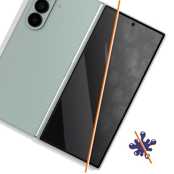 Härdat glas för Galaxy Z Fold 7 med integritetsskydd iMak Transparent