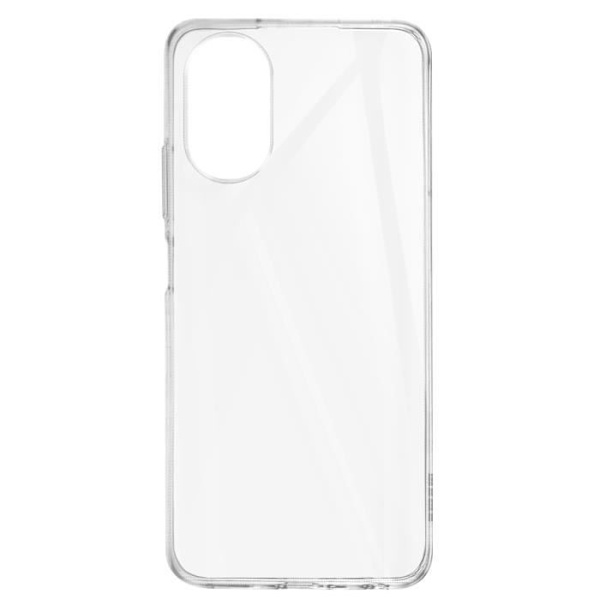 Taske til Oppo A38 - AVIZAR - Blød silikone 1 mm - Gennemsigtig - Hvid - Halvstiv Transparent