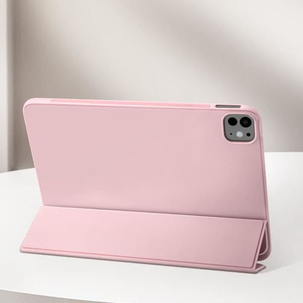 AVIZAR iPad Pro 11 2024 Fodral - Vikbart Flip Multi-Position Support - Rosa Rosa