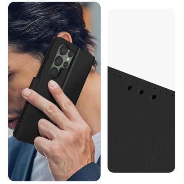 Skal till Samsung Galaxy S23 Ultra plånbok och videohållare svart