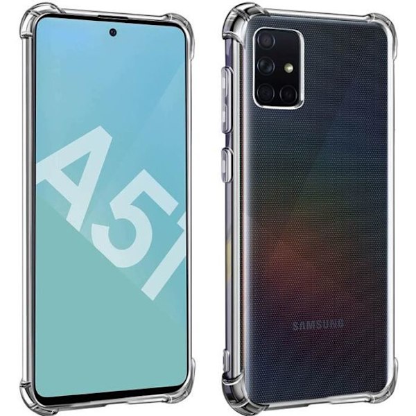 Coque - ILMOITTA - Samsung Galaxy A51 - Taipuisia Silikonia - Läpikuultava - Iskusuojus Transparent