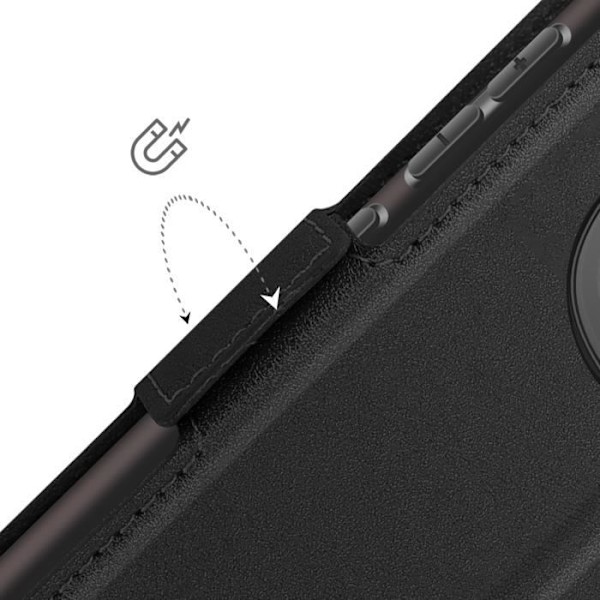 Fodral för Redmi Note 14 Pro och 14 Pro Plus med kortfack och videostöd svart Svart