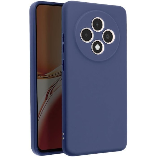 Coque för Oppo Reno 12F Silikon Mjuk Matblå Natt Blå