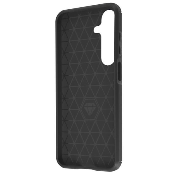 Fodral till Samsung Galaxy A15 5G - AVIZAR - Kol- och borstad effekt - Flexibel - Svart Svart