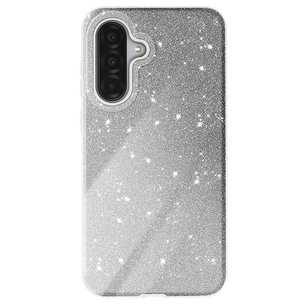 Skydd för Galaxy A37, Bi-material design och glittrig silverfinish Grå