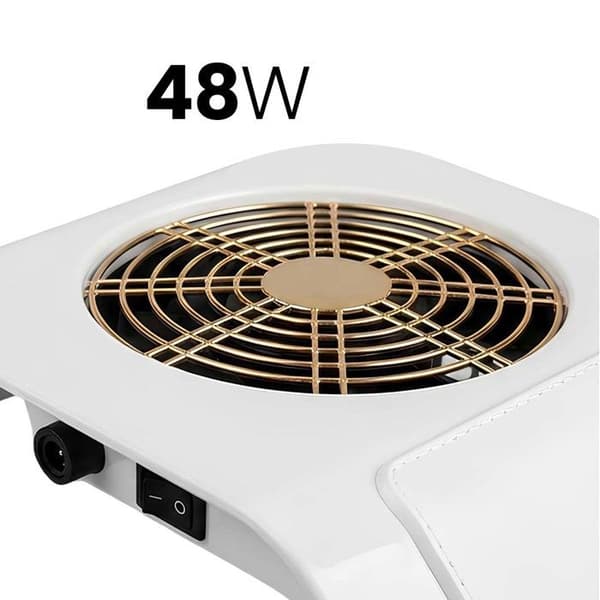 Dammsugare för naglar 48W LED + UV med intelligent sensor vit Vit