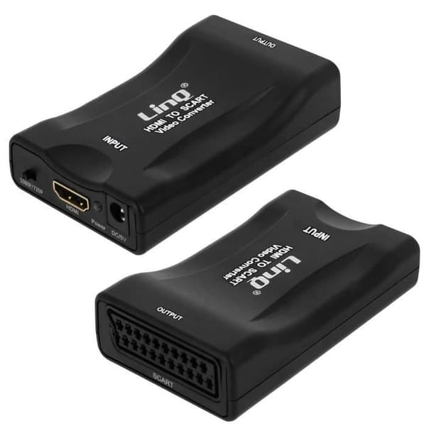 Videoadapter - LinQ - HDMI til SCART - 1080P - Sort - Digital/analog konverter