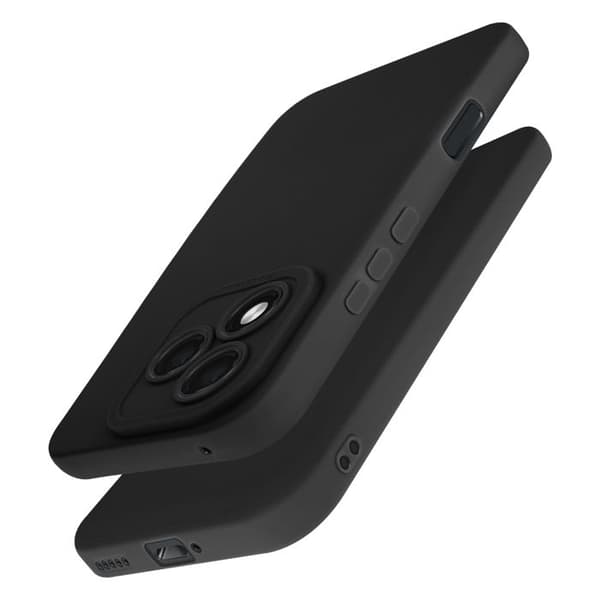 Cover - ADVARSEL - Honor 400 Lite - Blød Silikone - Kamera Blokkeret - Sort Svart