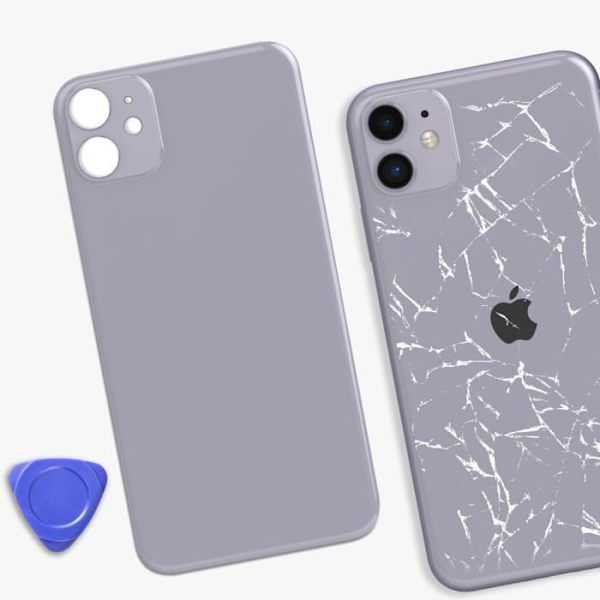 Ersättningsglas bak till iPhone 11 Lila Lila