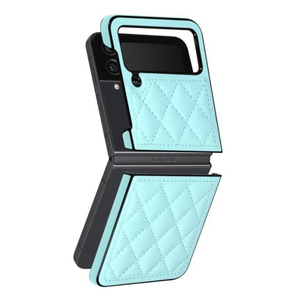 Fodral som är kompatibelt med Samsung Galaxy Z Flip4 Rhombus Chic ljusblått