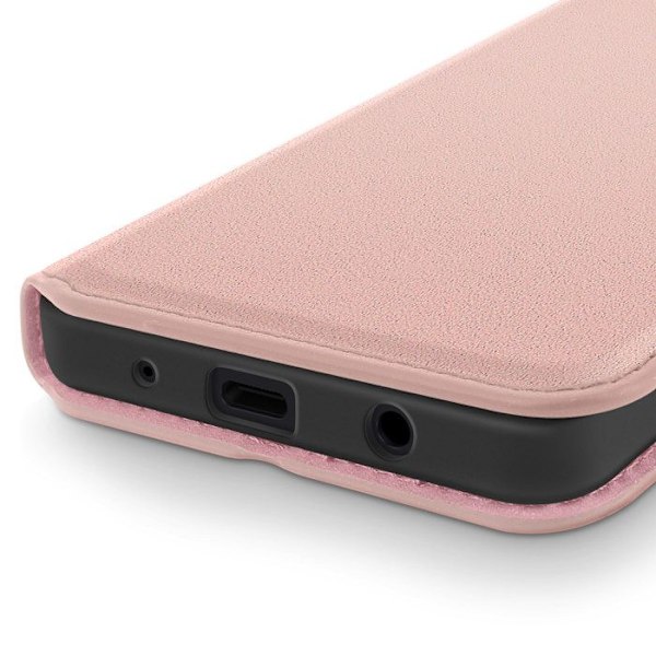 Xiaomi Redmi A5 Klipsipussukka Korttitaskulla ja Video-tuesta Rose Champagne Rosa