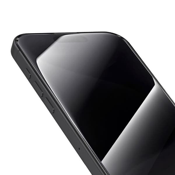 Hærdet Glas til iPhone 15 Pro Stødabsorberende med Magic Box Zanaé Montering Kit Gennemsigtig Vit