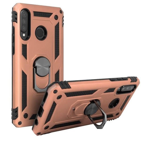 Coque - AVIZAR - P30 Lite - Bi-material - Roséguld - Videostativring Rose guld