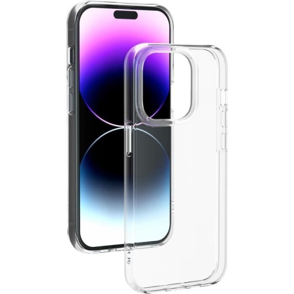 iPhone 14 Pro kotelo Silisoft soft Transparent - Alkuperä Ranska Bigben-takuu Transparent