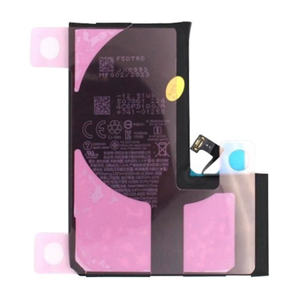 Intern batteri - ADVARSEL - iPhone 14 Pro - 3200mAh - Lithium Ion - Nem installation