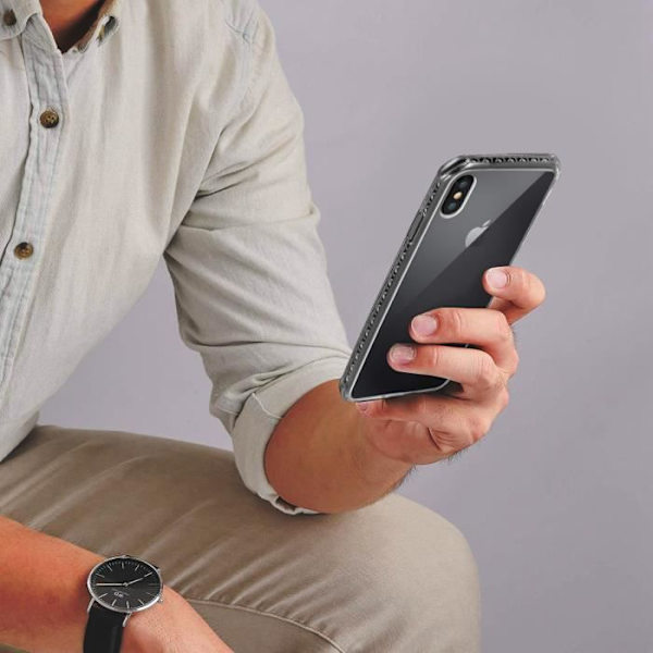 Coque iPhone XS Max - Force Case Air - Silikonegummi - Stødabsorberende - Transparent - Livstidsgaranti transparent