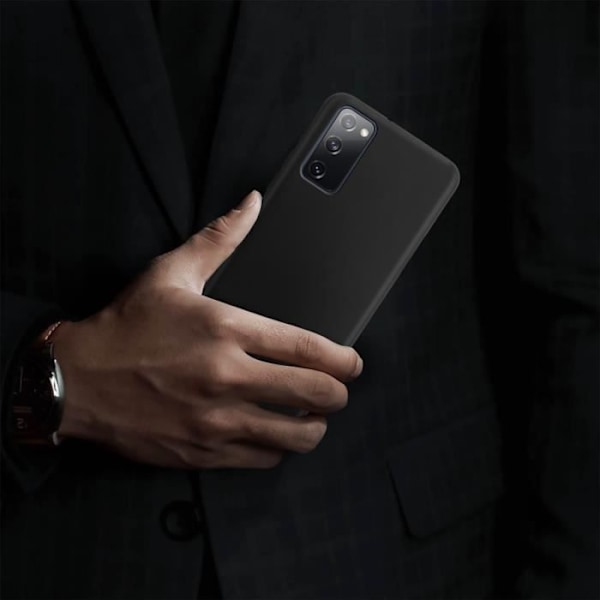 Samsung Galaxy S20 FE Pehmeä joustava iskunkestävä mattapintainen musta kuori Svart