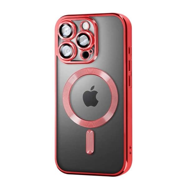 Pack Essentials för iPhone 16 Pro Max Fodral, Glas, Laddare, Hörlurar (5 delar) Mayaxess Röd Röd