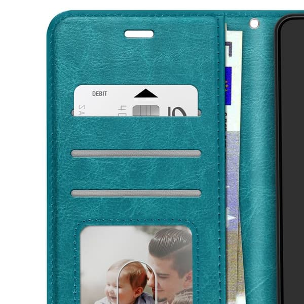 Plånboksfodral för Redmi Note 15 Pro 5G med handledsrem och ställfunktion Mayaxess Turkos Blå