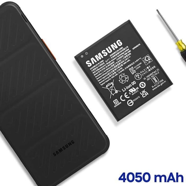 Originalt internt batteri til Samsung Galaxy Xcover 7 4050mAh Samsung Sort Svart