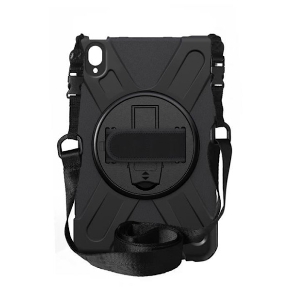 Coque Lenovo Tab P11 pro Hybrid Rotating Handle Stands Shoulder Strap Black